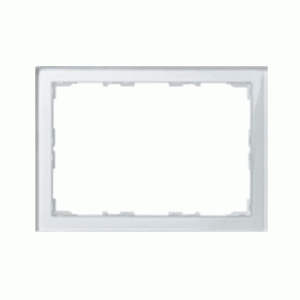 Glass frame for 7” touch panel, brilliant white